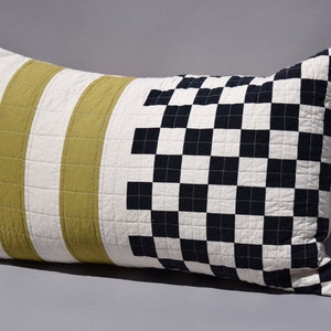 modern quilted pillows