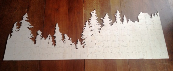 Handmade Custom Wooden Wedding Sydney Australia Skyline Puzzle Guest Book Party Decor Paper Party Supplies