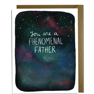Fenomenale vader - Sweet Father's Day Card, Space, Galaxy