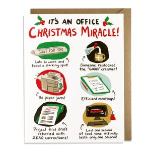 Funny Christmas Card - Funny Holiday Card, Office Holiday Card, Sarcastic Holiday Card, Coworker, Workplace