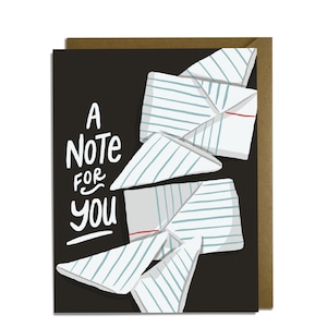 Carte un mot pour vous - carte "Pensez à vous", amitié, collègue, enseignant, notes de lycée des années 80, 90