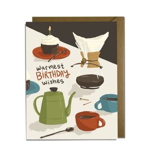 Carte d'anniversaire pour les amateurs de café - verser, barman, torréfacteur