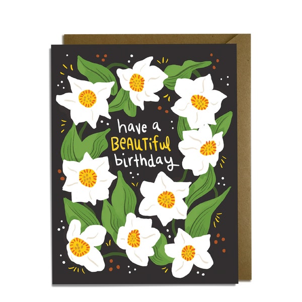 Birthday Card - Beautiful Flowers