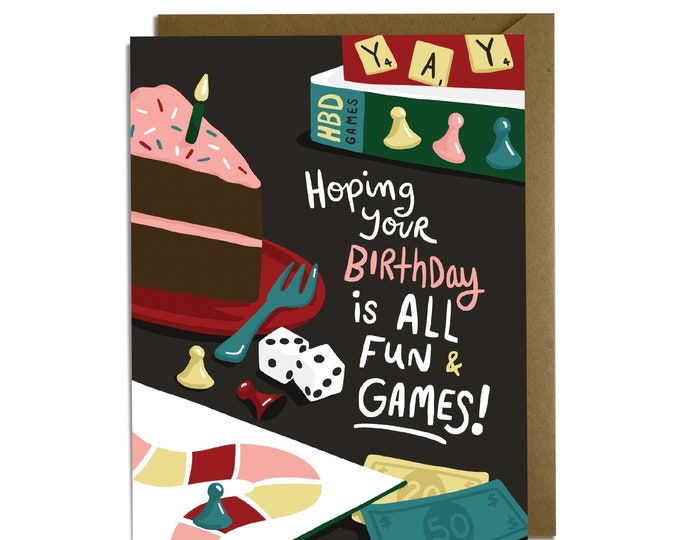 Funny Birthday Card - Game Lover