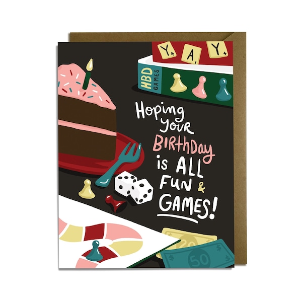 Funny Birthday Card - Game Lover