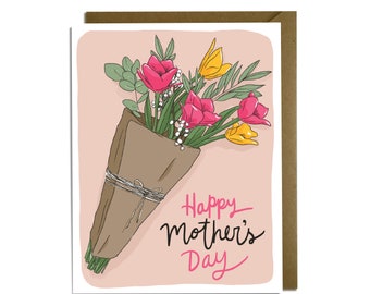Mother's Day Flower Bouquet Card