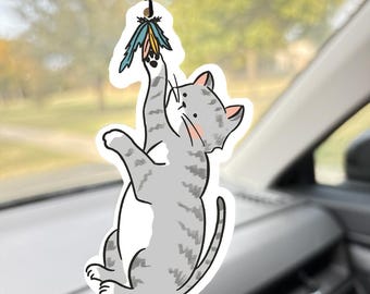 Cat Car Air Freshener - Lavender