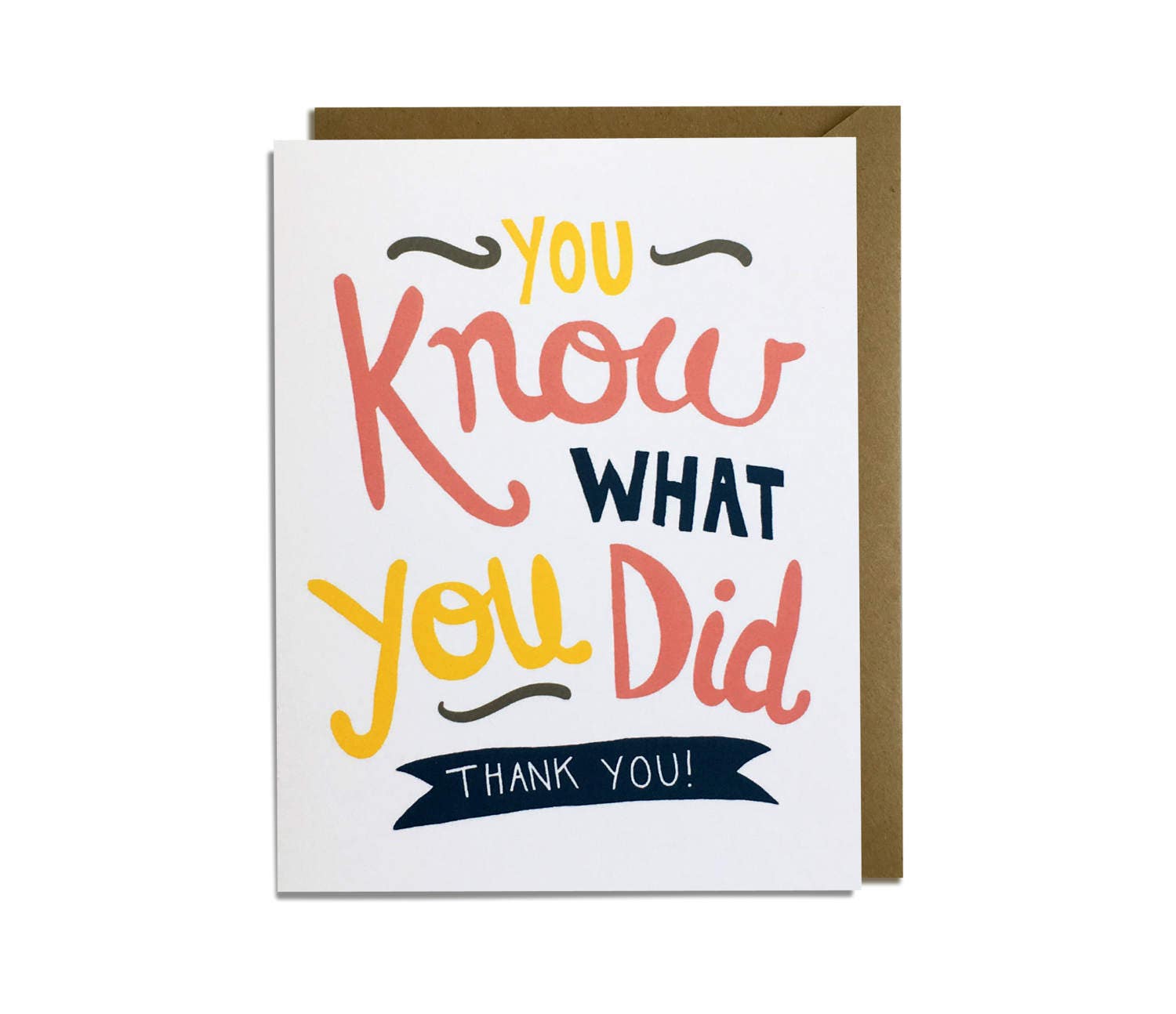 Funny Thank You Card Sarcastic Thanks Friend Casual Etsy