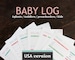 Printable Baby & Nanny Log - Baby's Day - Printable daily log for childcare nannies and baby-sitters 