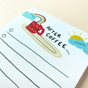 Funny Notepad Stocking Stuffer To-Do List, After Coffee image 2