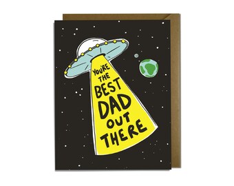 UFO - Funny Father's Day Card