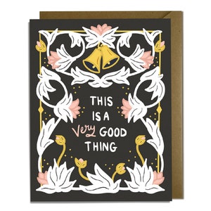 Tarjeta de boda - Muy buena idea, estilo Art Nouveau vintage