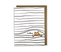 Friend Card - Cat, Hello, Funny, Sweet, Blank, Meow, Purr, Cat Blinds