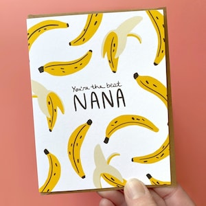 Funny Nana Card For Mother's Day, Grandmother, Grandma, MeeMaw, Bananas, Best Nana image 4