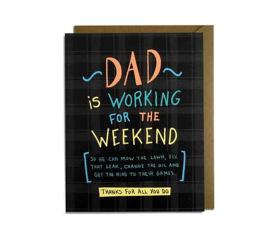 Funny Father S Day Card Dad Sarcastic Fathers Day Etsy
