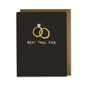 Cartão de casamento engraçado e fofo - a melhor coisa de todas