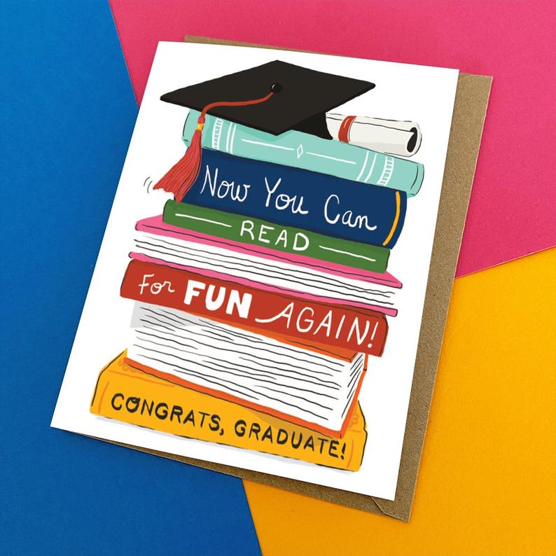 Book Lovers - Graduation Card, Funny and Sweet - Etsy