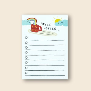 Funny Notepad Stocking Stuffer To-Do List, After Coffee image 1