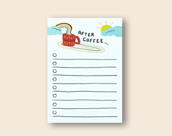 Funny Notepad Stocking Stuffer - To-Do List, After Coffee