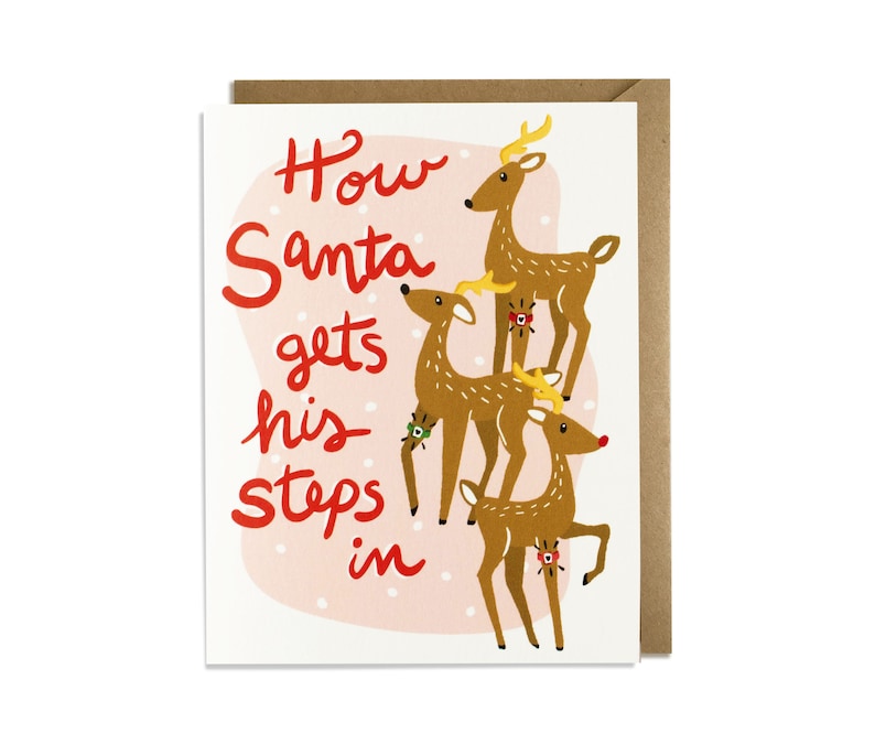 Funny Christmas Card Boxed Set Funny Holiday Card Santa Etsy