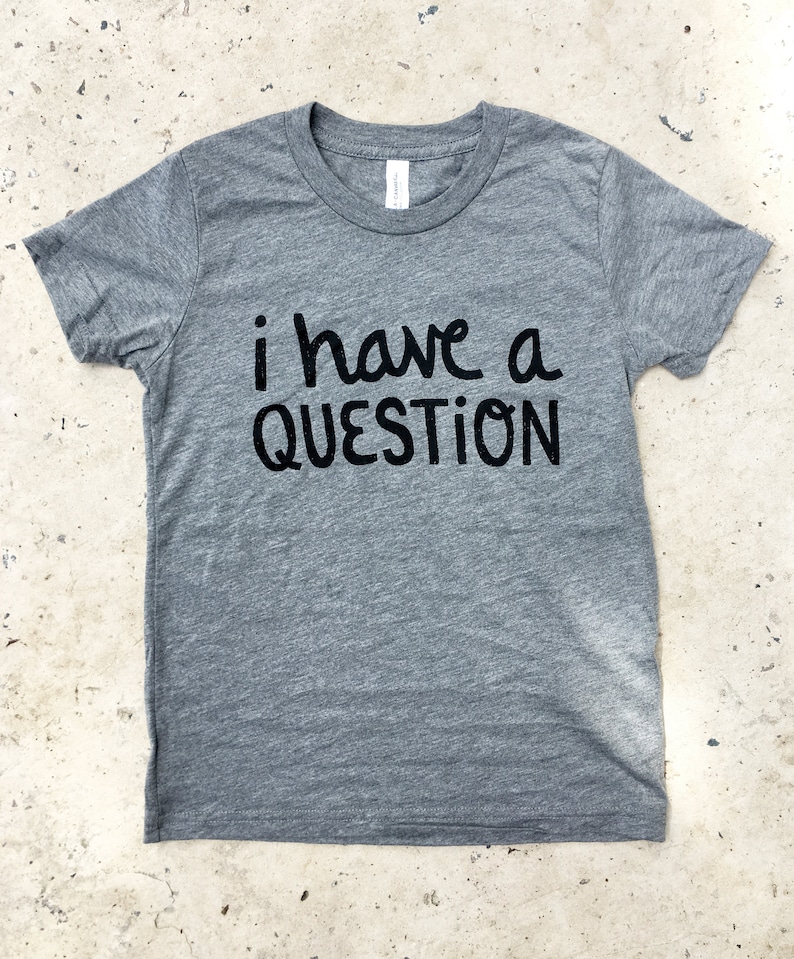 Funny Kids Tee I Have a Question, christmas gift image 5