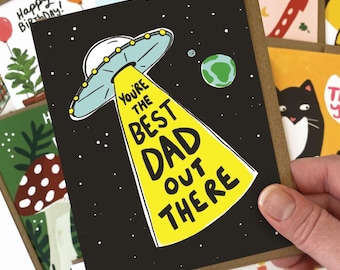 UFO - Funny Father's Day Card