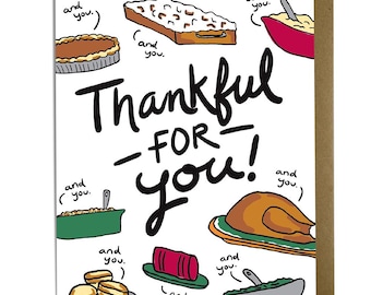 Funny Thanksgiving Card - Thankful for you