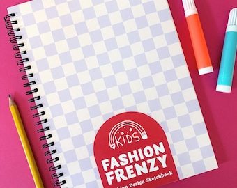 Kids Fashion Frenzy - Fashion Design Sketchbook Activity Book