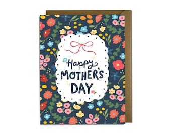 Mother's Day Card - Mom, Grandmother, Floral