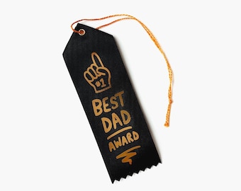Best Dad Award Ribbon - Father's Day and Stocking Stuffer
