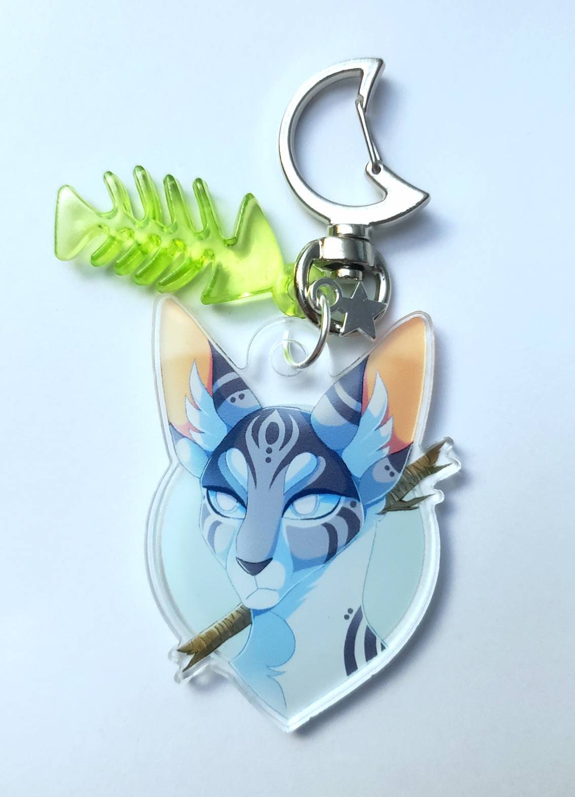 Jayfeather Warrior Cats Keyring Charm