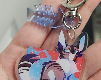 Hawkfrost Double Sided Acrylic Charm Keychain