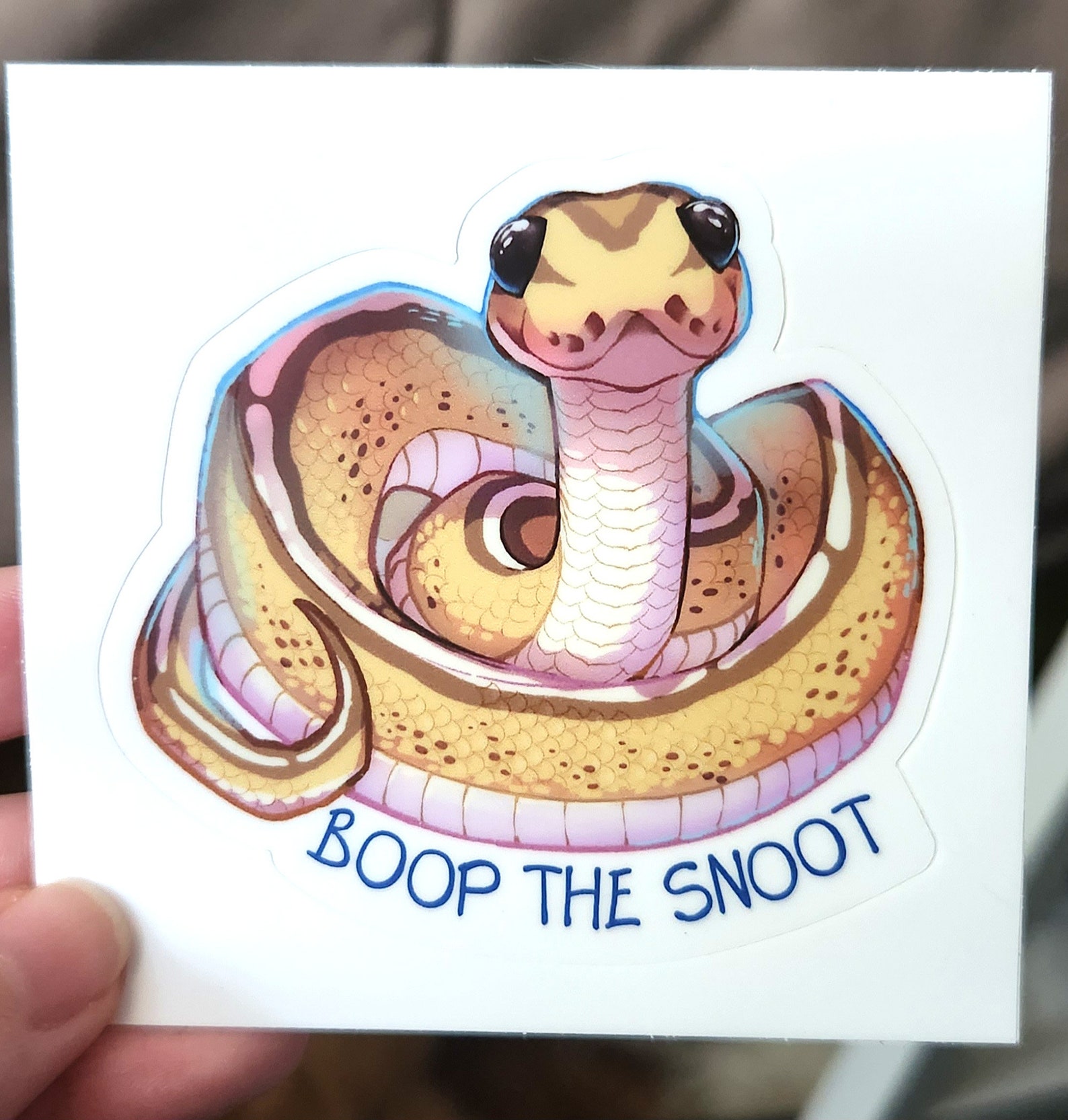 Ball Python Sticker Boop the Snoot - Etsy