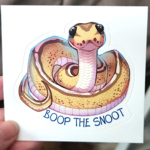 Ball Python Sticker Boop the Snoot - Etsy