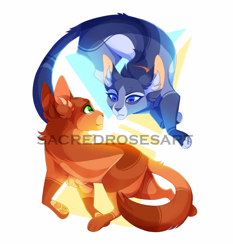 Bluestar and Firestar Holographic Double Sided Acrylic Charm image 6