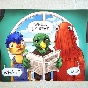 Don&#39;t Hug Me I&#39;m Scared Print - Duck, Yellow Guy, Red Guy