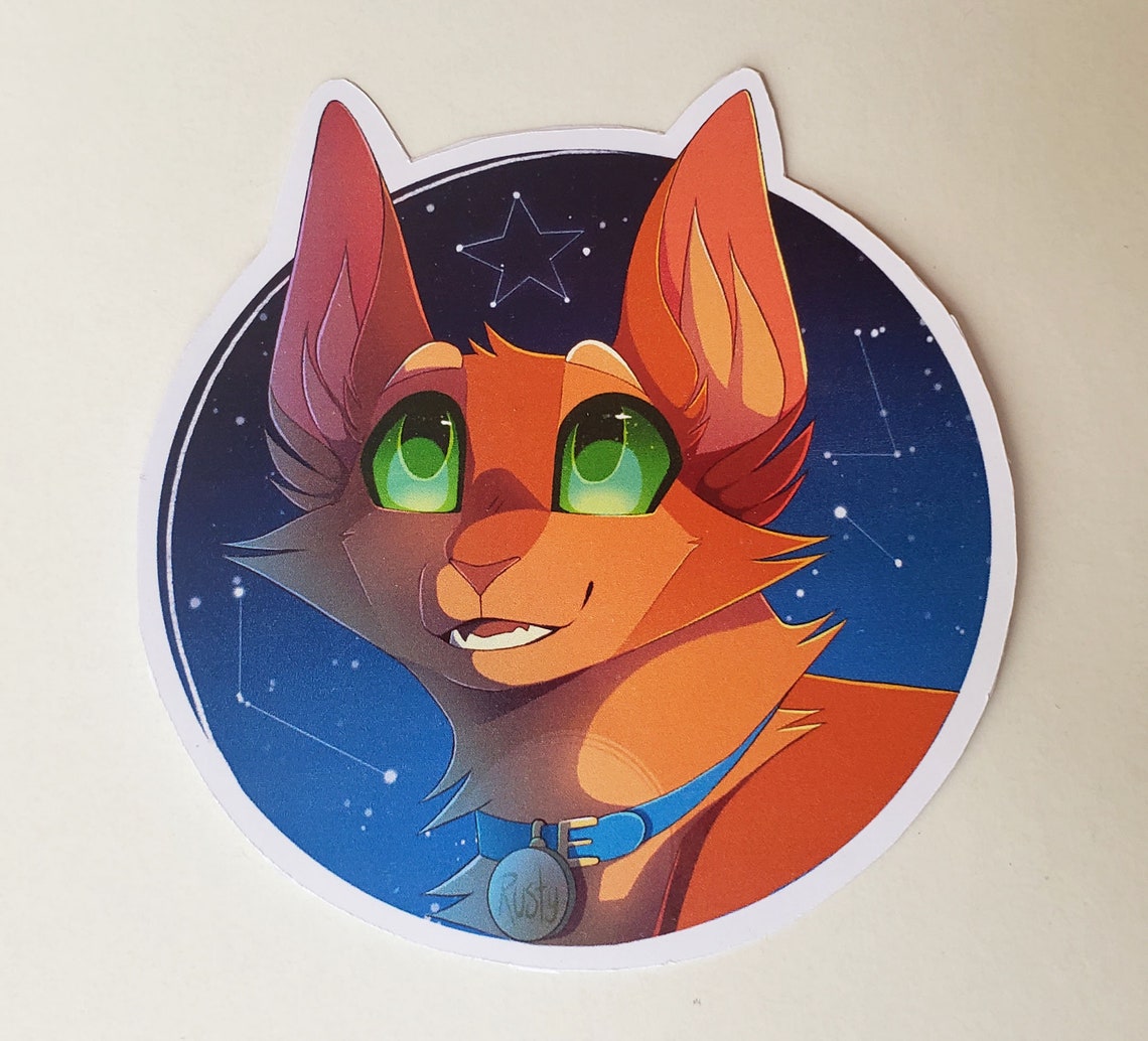 Warrior Cats Stickers Rusty Graypaw & Ravenpaw Etsy