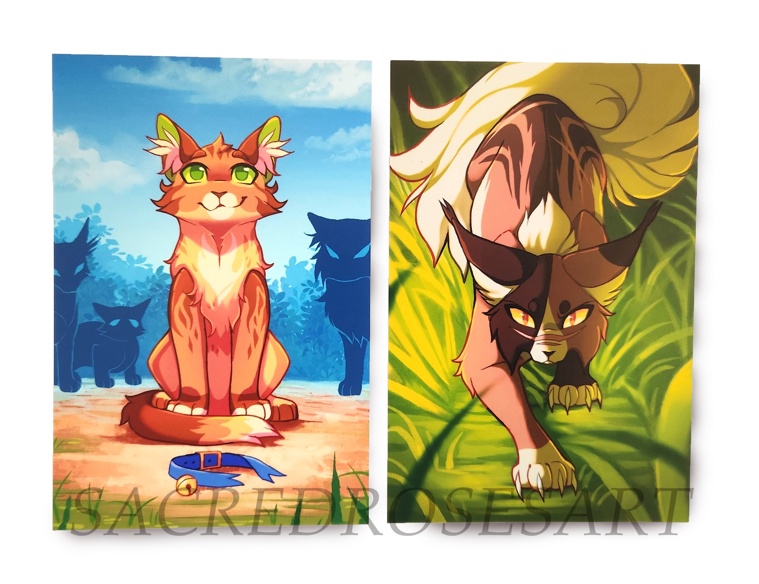 Stickers Warrior Cats Villains Tigerstar Scourge Mapleshade Ashfur  Hawkfrost Glossy