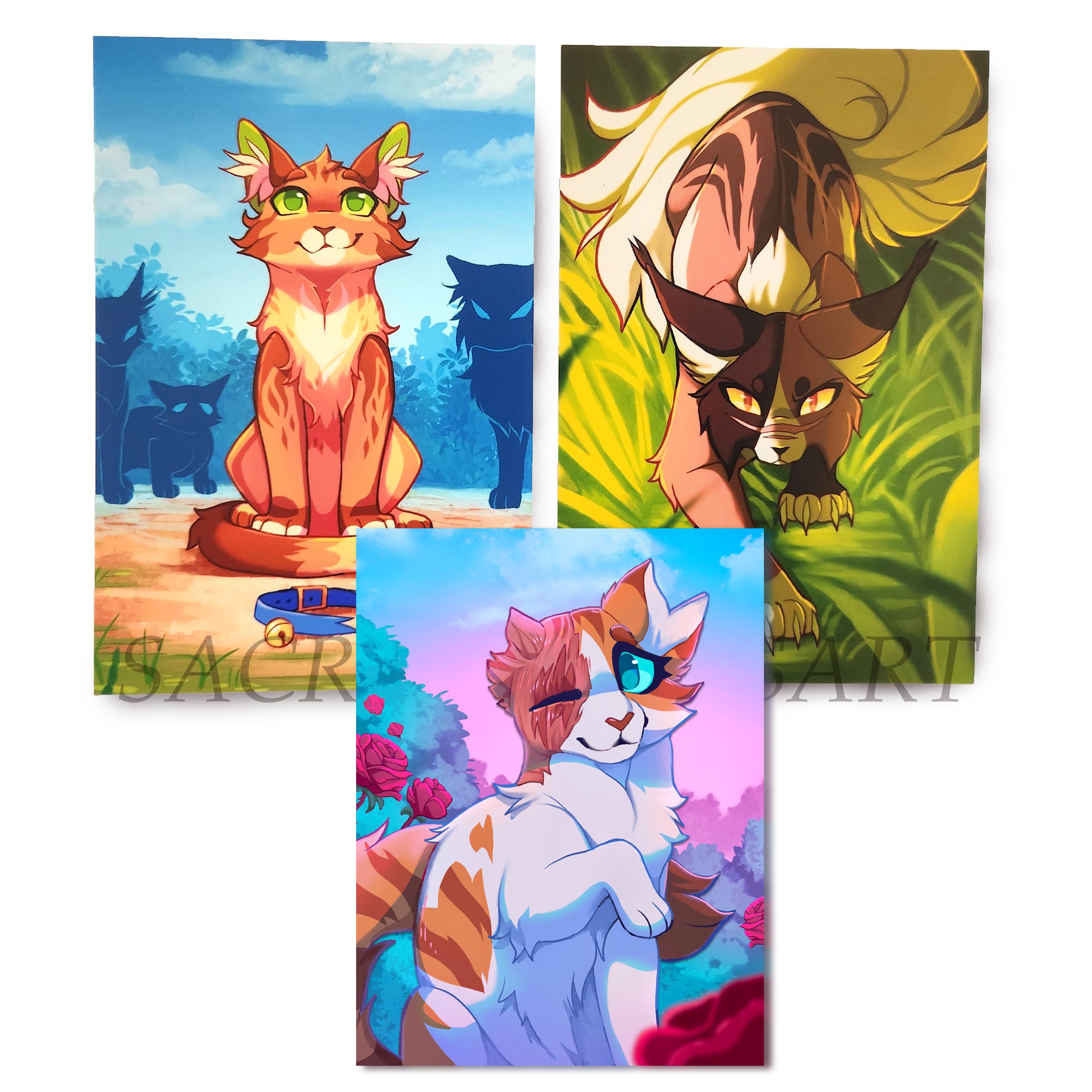 Rusty/ Firepaw, Mapleshade, and Brightheart Print