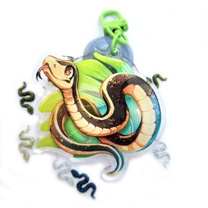 Garter Snake Sam Acrylic Charm Keychain