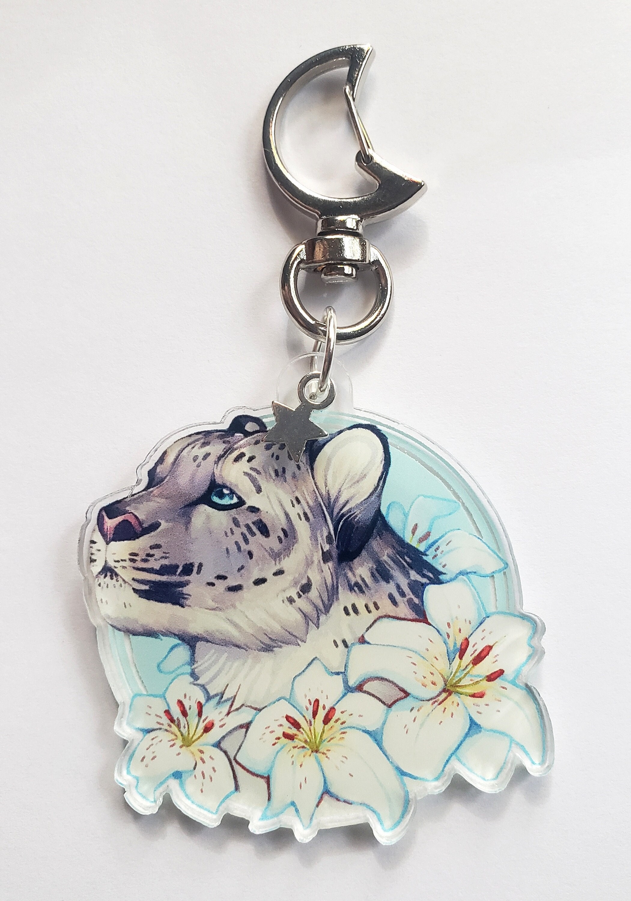 Snow leopard deals keychain