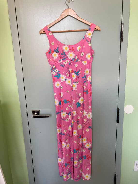 1970's Floral Jumpsuit