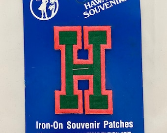 Vintage Hawaii “H” Embroidered Patch
