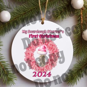 New Pink My Sourdough Starter’s First Christmas SVG PNG IMG
