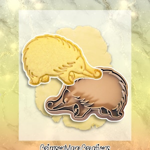 ハリモグラ型クッキーカッター：手描きのオーストラリアの動物の製菓用品、フォンダン用ツールスタンプ