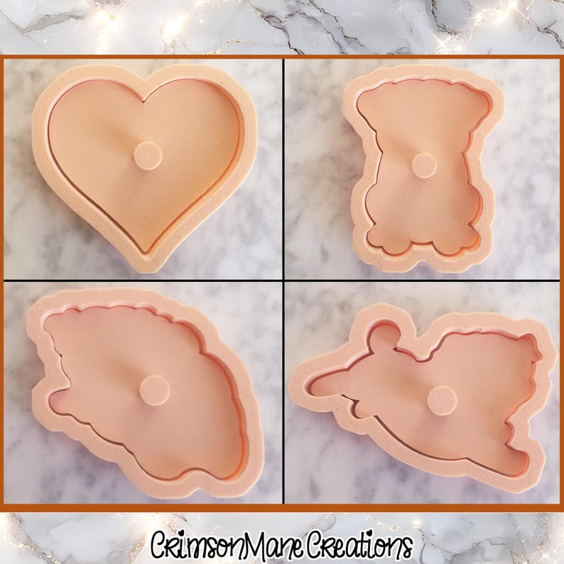 Pug Dog Cookie Cutter Set, Hand-Drawn 3D Printed Dog Breeds Baking Supplies, Fondant Tool image 5