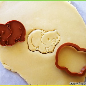 Wombat Cookie Cutter Australian Animals 3D Printed Cute Aussie Animals Fondant Tool Biscuit Baking Supplies Ceramics and Pottery image 3