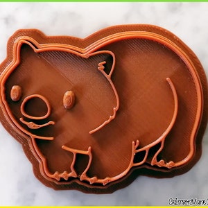 Wombat Cookie Cutter Australian Animals 3D Printed Cute Aussie Animals Fondant Tool Biscuit Baking Supplies Ceramics and Pottery image 4