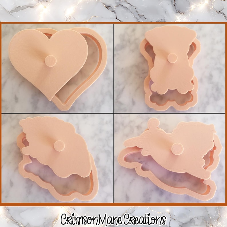 Pug Dog Cookie Cutter Set, Hand-Drawn 3D Printed Dog Breeds Baking Supplies, Fondant Tool image 6