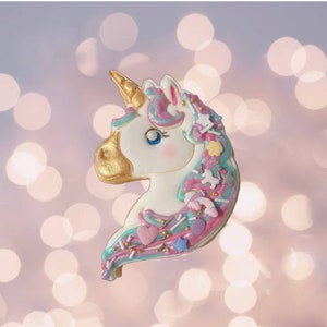 Unicorn Cookie Cutter Cute Emoji Ceramic Pottery Craft Stamp 3D Printed Girls Birthday Party Biscuit Baking Supplies Fondant Tool image 9
